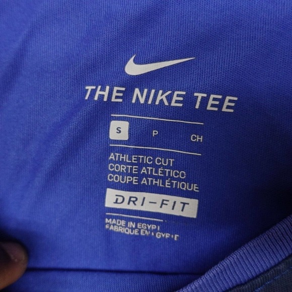 Nike Dri-Fit T-Shirt Men's Size Small Purple Short Sleeve Crew Neck Pullover - Picture 3 of 8